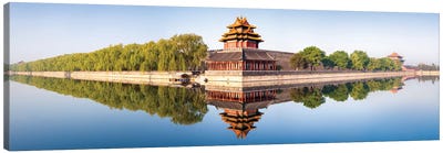 Watchtower Of The Forbidden City In Beijing Canvas Art Print - Beijing Art