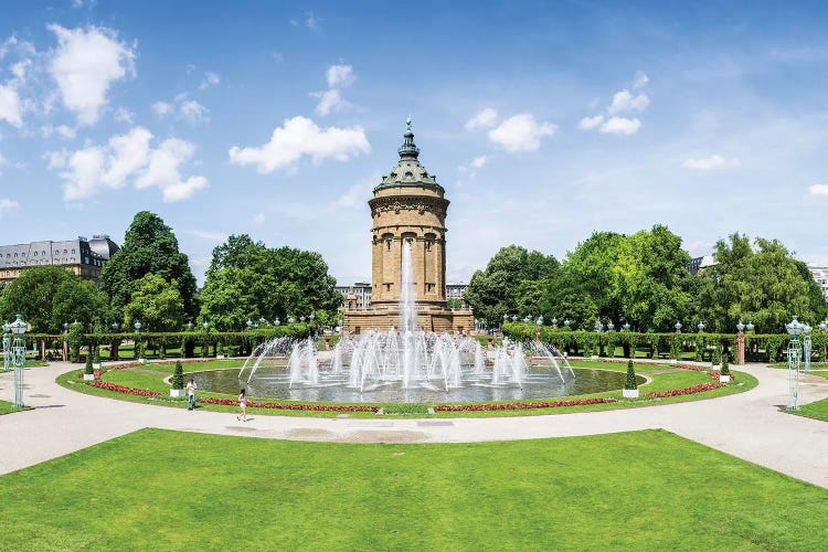 Mannheim Wasserturm At The Friedrichsplatz Square, Baden-Württemberg, Germany