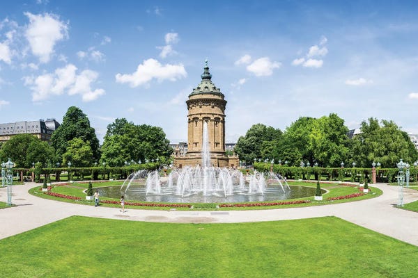 Baden-Wurttemberg: Mannheim Wasserturm At The Friedrichsplatz Square, Baden-Württemberg, Germany by Jan Becke