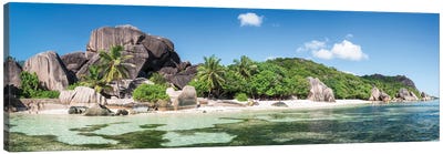 Anse Source D'Argent Beach On La Digue, Seychelles Canvas Art Print - La Digue