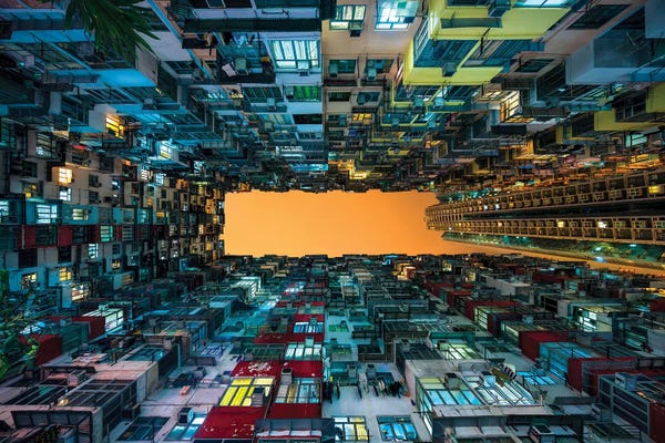 China: Hong Kong apartment buildings by Jan Becke