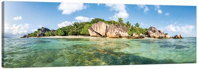 La Digue Island In The Seychelles Canvas Art Print - Seychelles