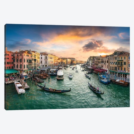 The Grand Canal in Venice, Italy Canvas Print #JNB129} by Jan Becke Canvas Art