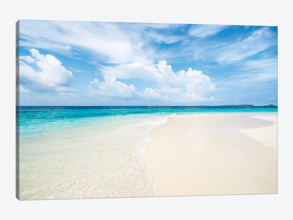 Beautiful Beach With White Sand And Turquoise Water by Jan Becke 1-piece Canvas Art Print