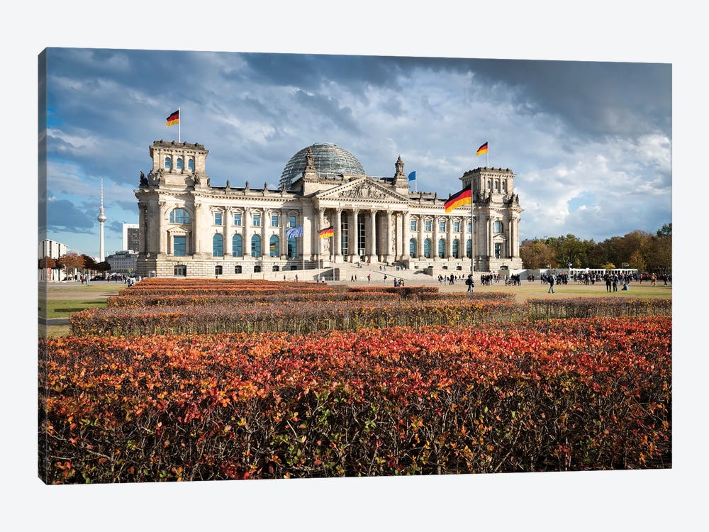 Reichstag Building (Reichstagsgebäude) In Autumn, Berlin, Germany by Jan Becke 1-piece Canvas Artwork