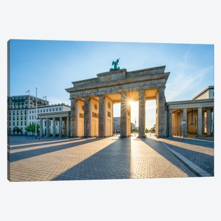 Brandenburg Gate (Brandenburger Tor) In Berlin, Germany Canvas Print #JNB1334} by Jan Becke Art Print