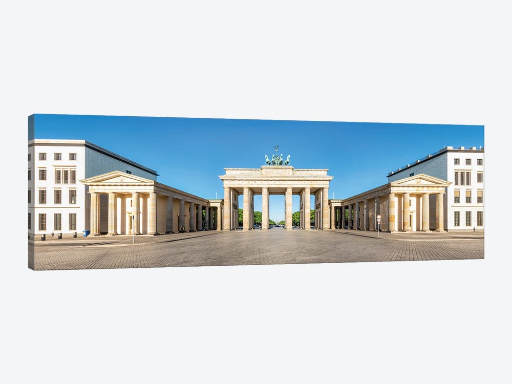 Panoramic View Of The Brandenburg Gate (Brandenburger Tor) In Berlin, Germany by Jan Becke 1-piece Canvas Artwork