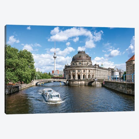 Bode Museum On Museum Island In Summer, Spree River, Berlin Canvas Print #JNB1356} by Jan Becke Canvas Print