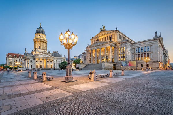 Germany: Konzerthaus Berlin (Concert Hall Berlin) And Neue Kirche At The Gendarmenmarkt by Jan Becke