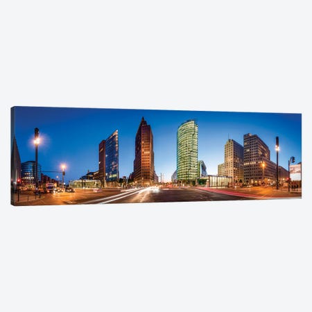 Panoramic View Of Modern Office Buildings At Potsdamer Platz, Berlin, Germany Canvas Print #JNB1366} by Jan Becke Canvas Wall Art