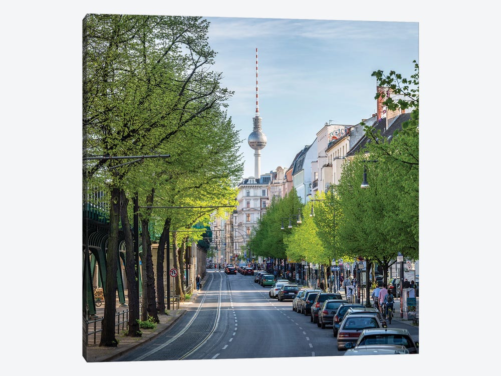 Berlin Television Tower (Fernsehturm Berlin) In Spring, Berlin, Germany by Jan Becke 1-piece Canvas Wall Art