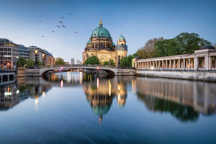 Berlin Cathedral (Berliner Dom) Along The Spree River