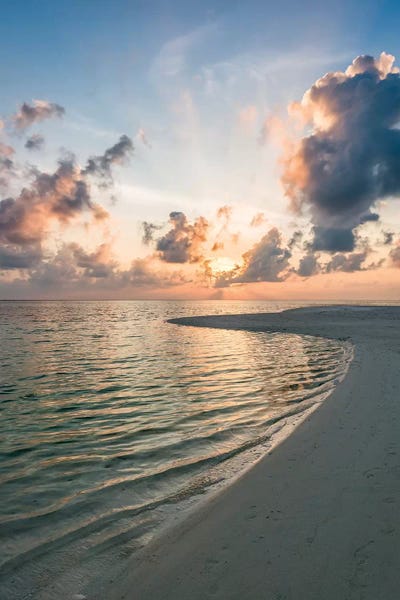 Maldives: Sunset At The Beach by Jan Becke