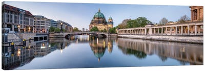 Berlin Cathedral And Museum Island Along The Spree River Canvas Art Print - Berlin Art