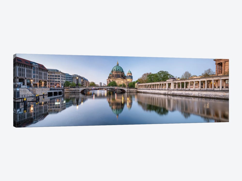 Berlin Cathedral And Museum Island Along The Spree River by Jan Becke 1-piece Canvas Wall Art