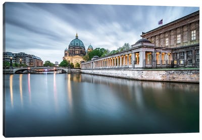 Berlin Cathedral (Berliner Dom) And Museum Island Along The Spree Canvas Art Print - Berlin Art