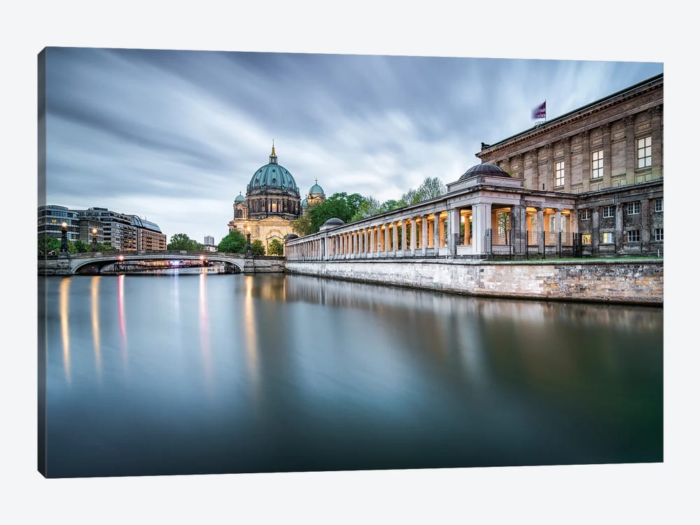 Berlin Cathedral (Berliner Dom) And Museum Island Along The Spree by Jan Becke 1-piece Canvas Artwork