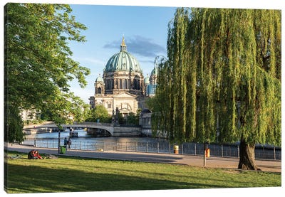 Berlin Cathedral (Berliner Dom) And James-Simon-Park In Summer, Berlin, Germany Canvas Art Print - Berlin Art