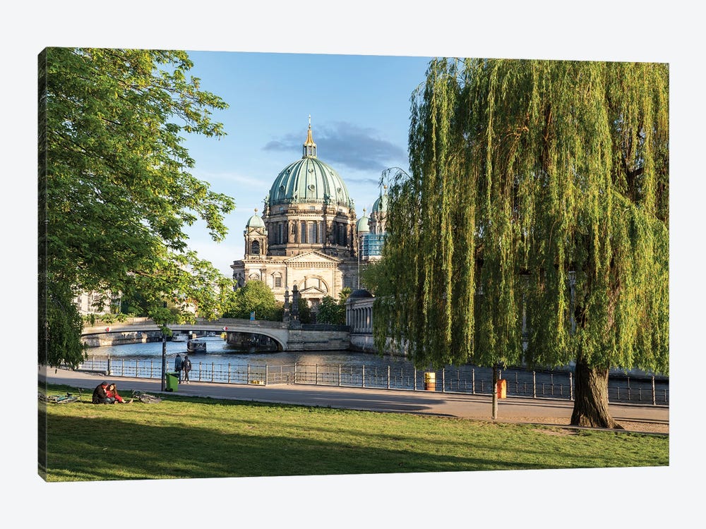 Berlin Cathedral (Berliner Dom) And James-Simon-Park In Summer, Berlin, Germany by Jan Becke 1-piece Canvas Print