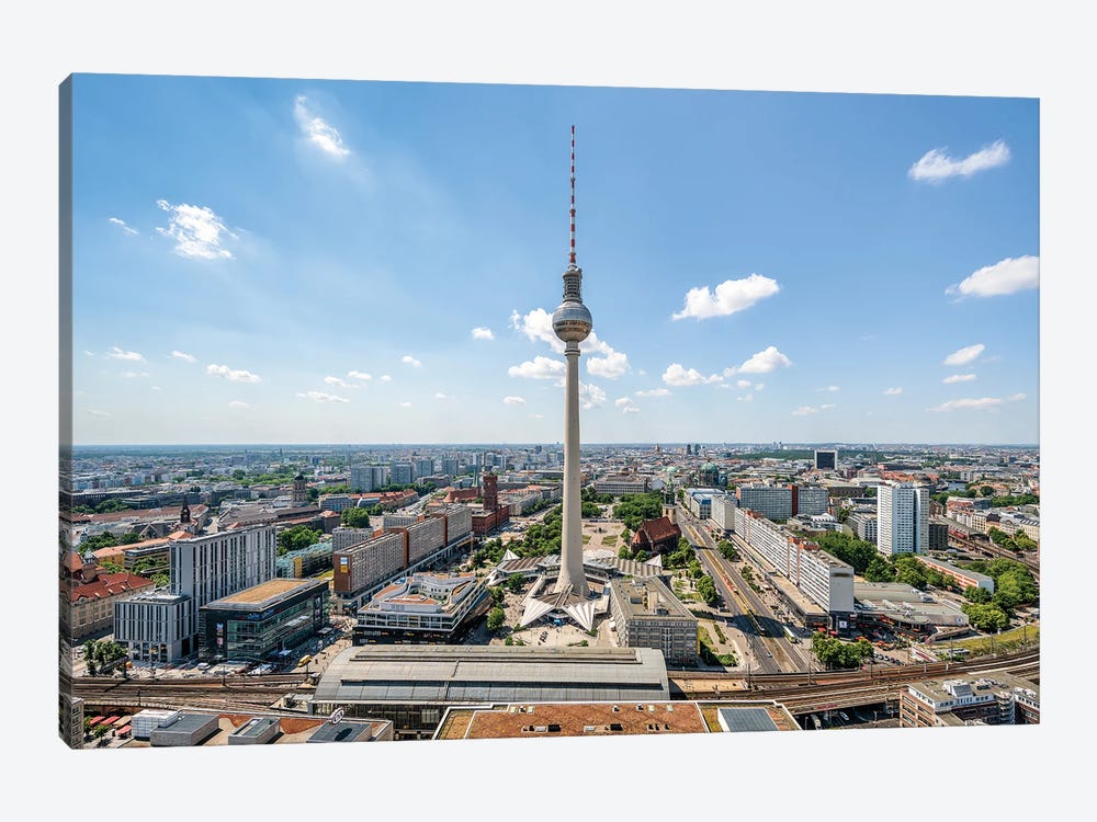 Skyline Of Berlin With Berlin Television Tower (Fernsehturm Berlin) by Jan Becke 1-piece Canvas Art