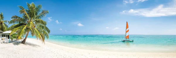 Islands: Beach Panorama On The Maldives by Jan Becke