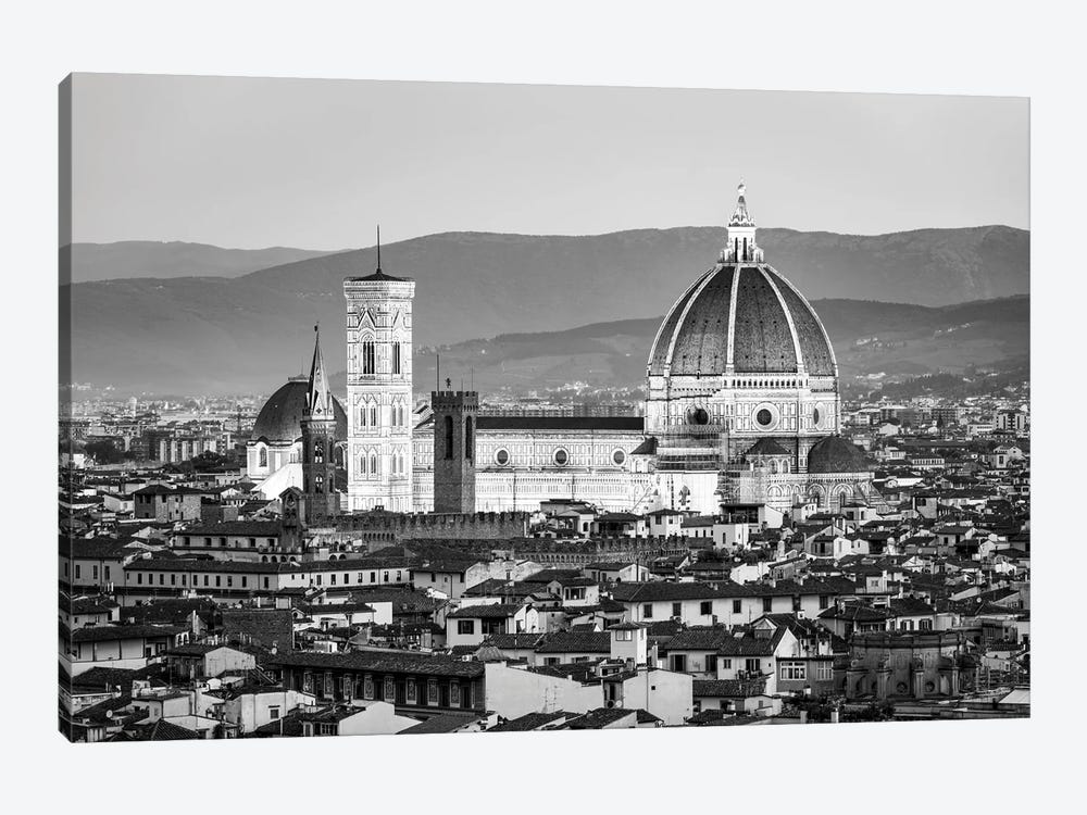 Florence Cathedral In Black And White by Jan Becke 1-piece Art Print