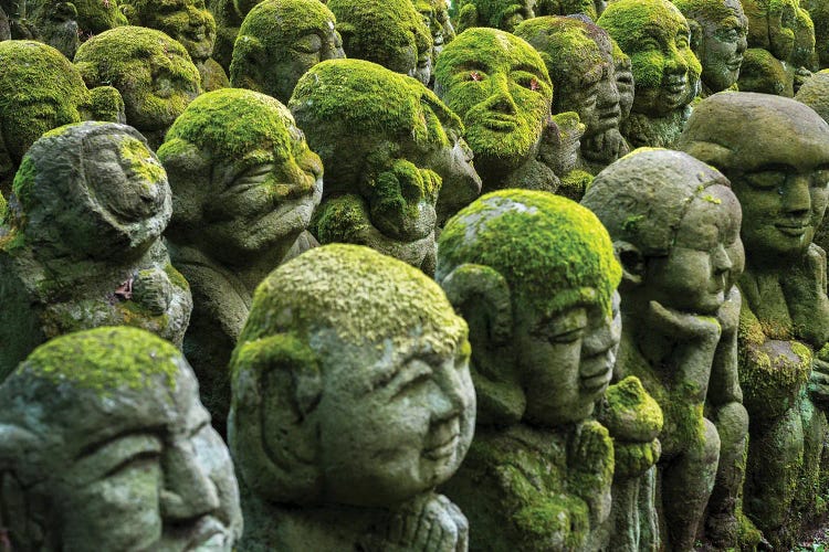 Buddhist Statues At The Otagi Nenbutsu-Ji Temple, Arashiyama, Kyoto, Japan