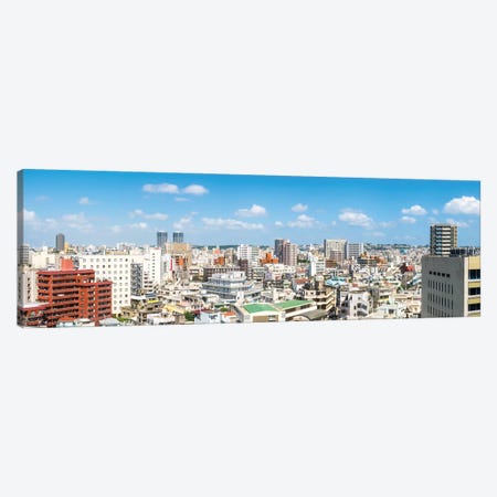 Naha Skyline Panorama, Okinawa, Japan Canvas Print #JNB1431} by Jan Becke Canvas Art Print