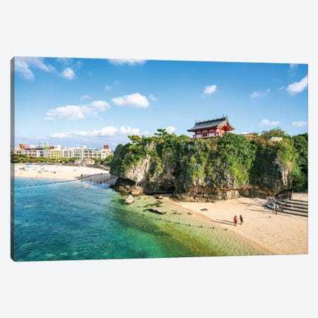 Naminoue Beach And Naminoue Shrine, Naha, Okinawa Canvas Print #JNB1438} by Jan Becke Canvas Print