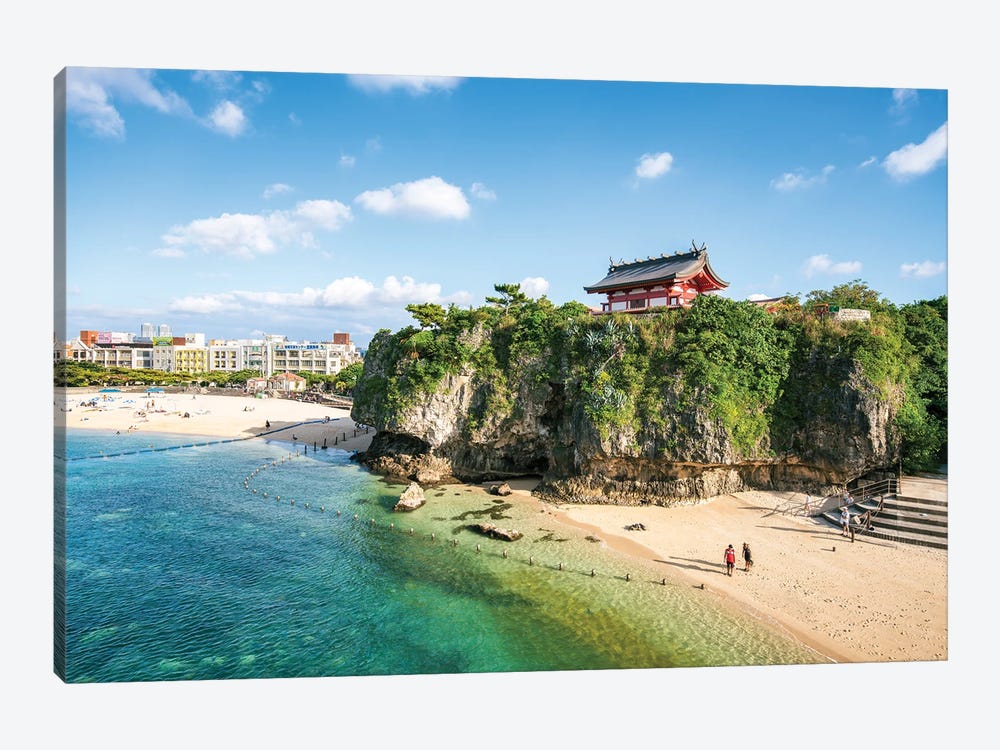 Naminoue Beach And Naminoue Shrine, Naha, Okinawa by Jan Becke 1-piece Canvas Art