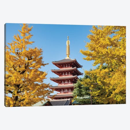 Five-Story Pagoda At The Sensō-Ji Buddhist Temple In Asakusa, Tokyo, Japan Canvas Print #JNB1439} by Jan Becke Art Print