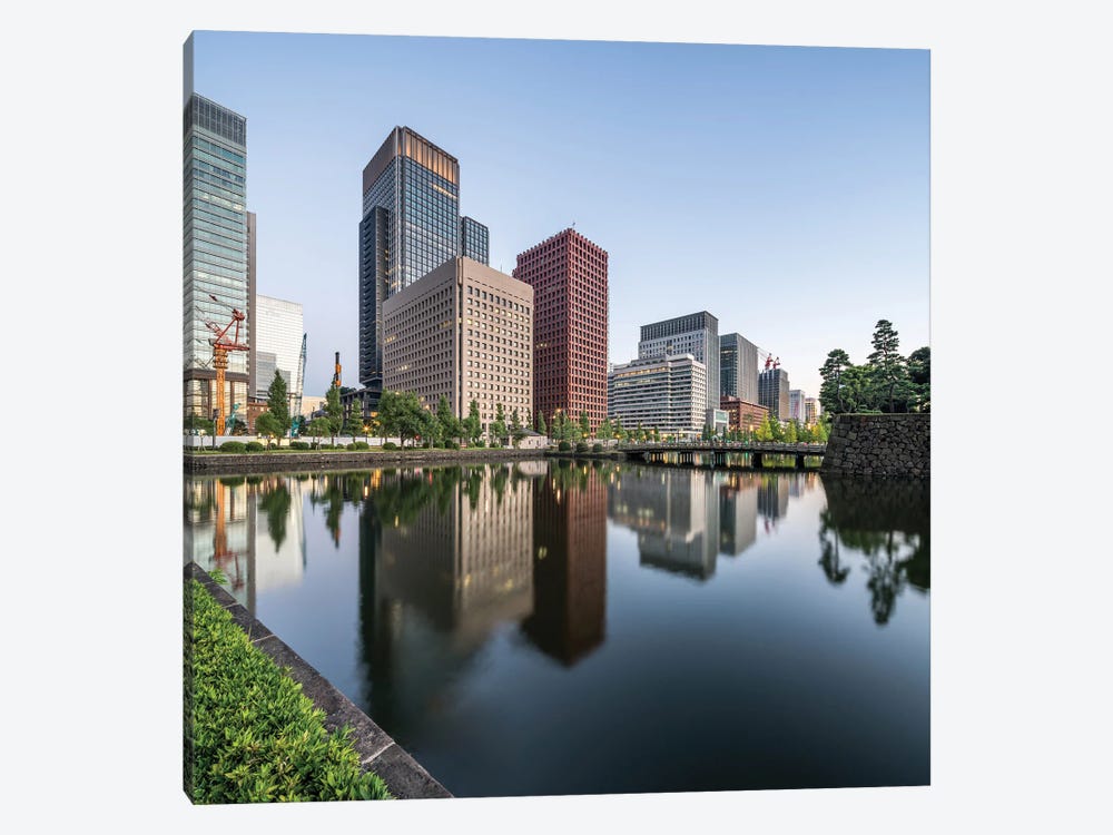 Marunouchi Business District In Tokyo, Japan by Jan Becke 1-piece Canvas Print