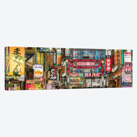 Colorful Billboards At The Kabukicho Red Light District, Shinjuku, Tokyo Canvas Print #JNB1450} by Jan Becke Canvas Art Print