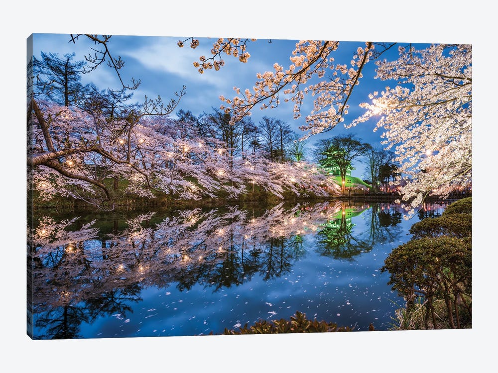 Sakura Festival At Takada Castle, Joetsu, Niigata Prefecture, Japan by Jan Becke 1-piece Canvas Print