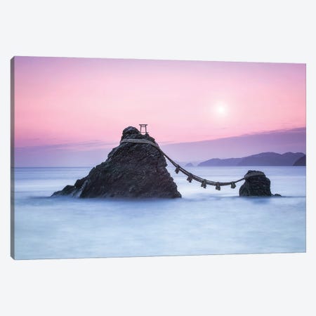 Meoto Iwa Rocks Also Known As The "Wedded Rocks" At Sunrise, Mie Prefecture, Japan Canvas Print #JNB1491} by Jan Becke Canvas Art Print