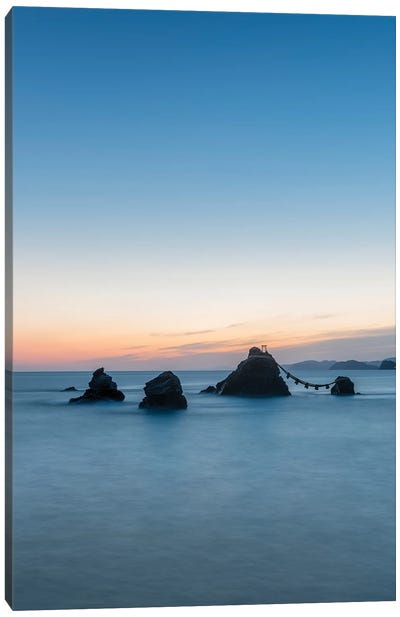 Meoto Iwa Rocks Also Known As The "Wedded Rocks", Mie Prefecture, Japan Canvas Art Print