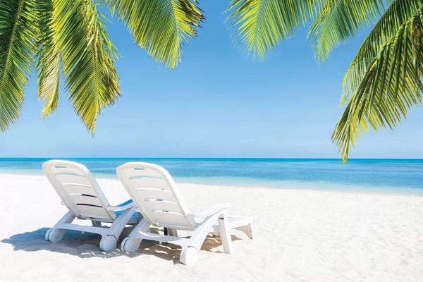 Large Photography - Canvas Prints: Summer Holidays At The Beach by Jan Becke