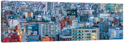 Urban Cityscape Panorama, Tokyo, Japan Canvas Art Print - Tokyo Art
