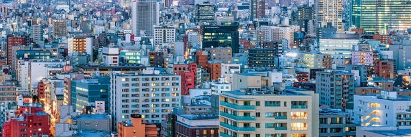 Japan: Urban Cityscape Panorama, Tokyo, Japan by Jan Becke