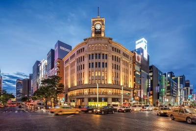 Wako Department Store, Ginza, Tokyo by Jan Becke metal wall art