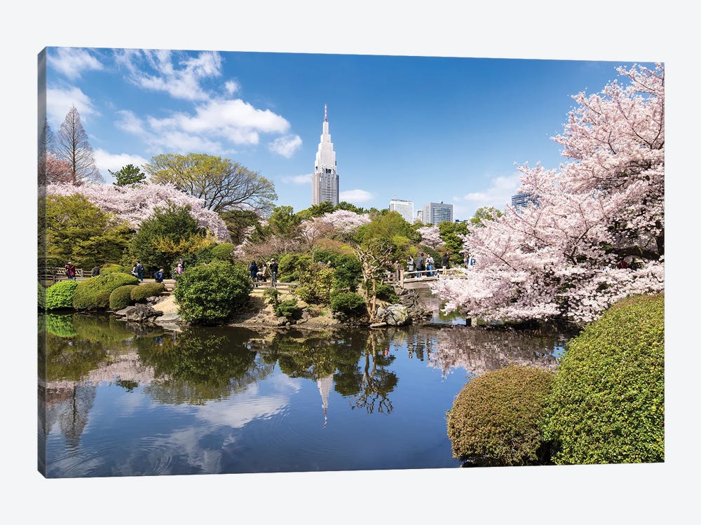 Shinjuku Gyoen In Spring, Tokyo, Japan by Jan Becke 1-piece Canvas Art Print