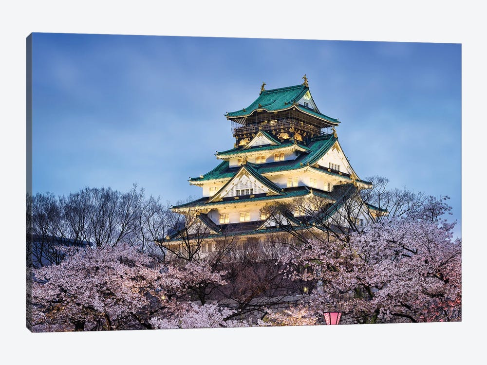 Osaka Castle In Spring by Jan Becke 1-piece Canvas Print
