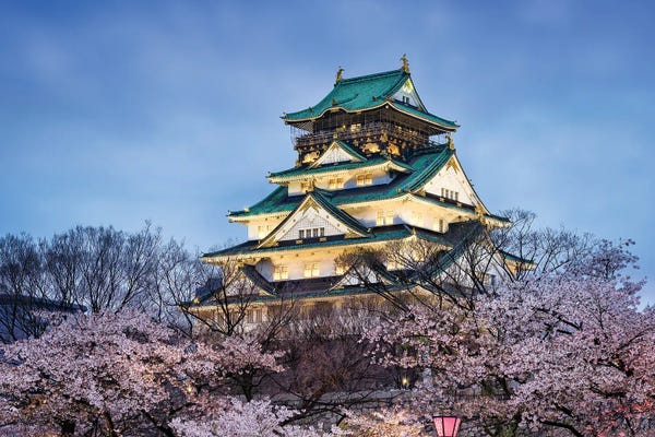 Osaka: Osaka Castle In Spring by Jan Becke