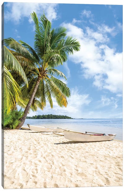 Tropical Paradise On Bora Bora Canvas Art Print - Beach Lover