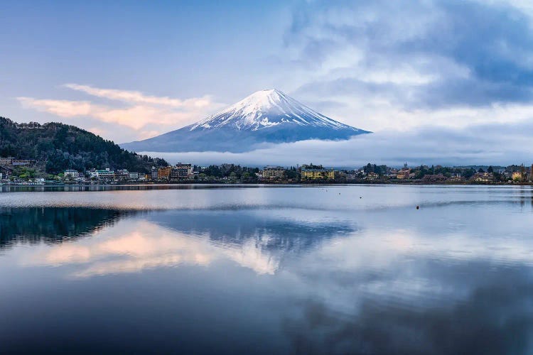 Mount Fuji At Sunrise, Lake Kawaguchiko, Japan