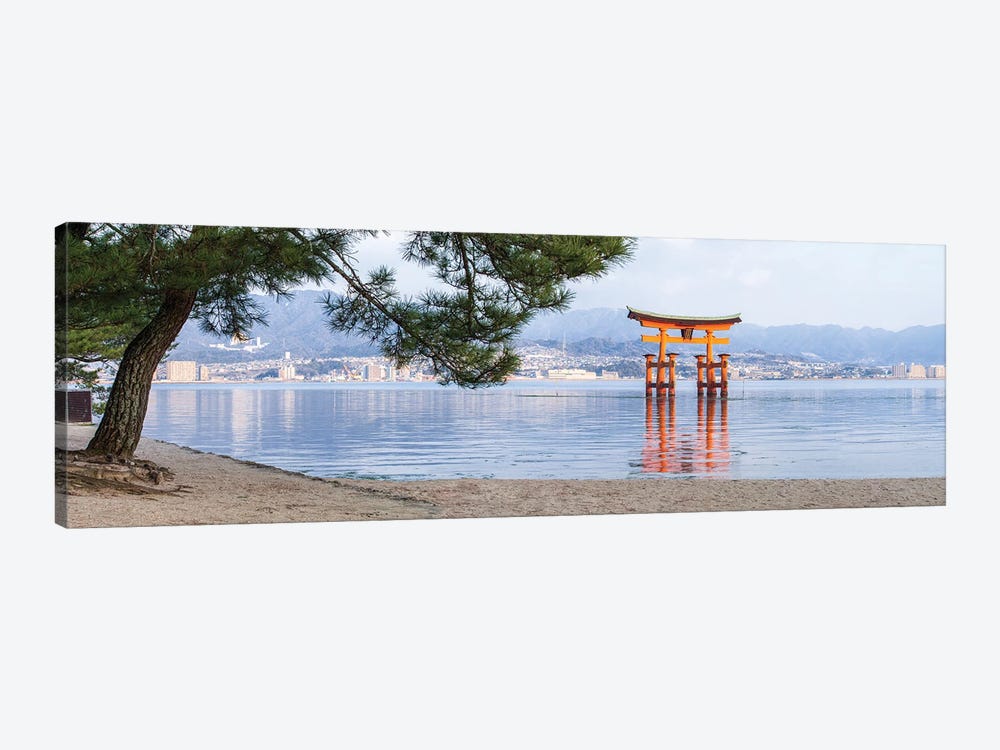 Torii Gate Near Miyajima Island by Jan Becke 1-piece Canvas Artwork