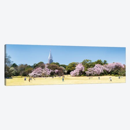 Shinjuku Gyoen Panorama In Spring Canvas Print #JNB1565} by Jan Becke Canvas Artwork