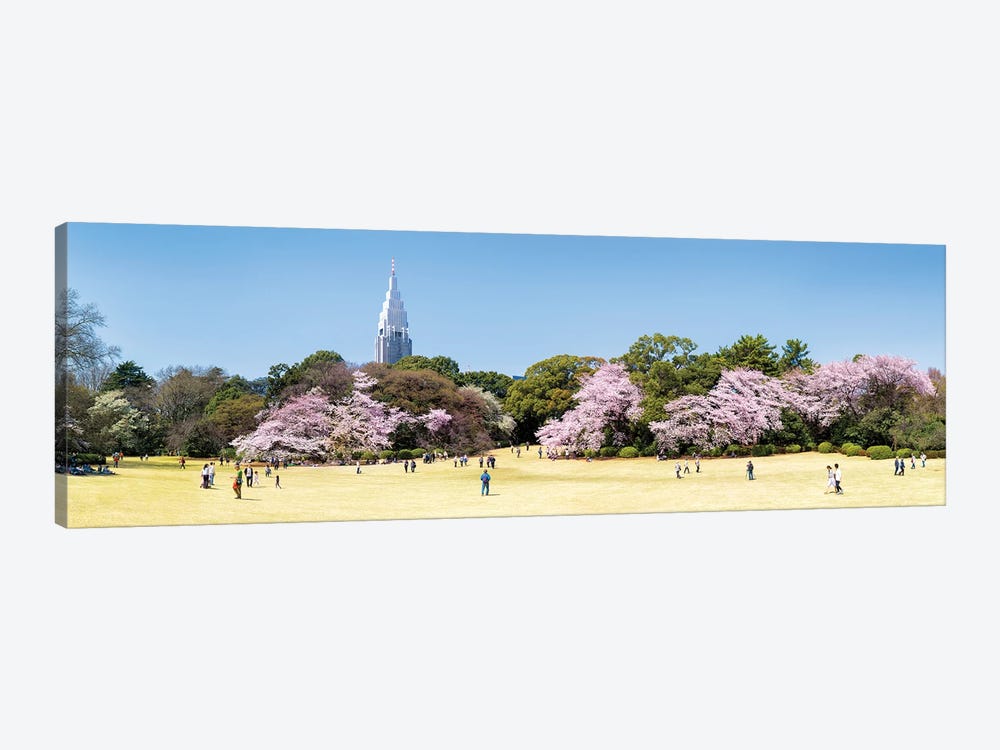 Shinjuku Gyoen Panorama In Spring by Jan Becke 1-piece Art Print