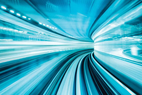 Tunnels: Concept Of Modern Technology 5G Internet Connection by Jan Becke