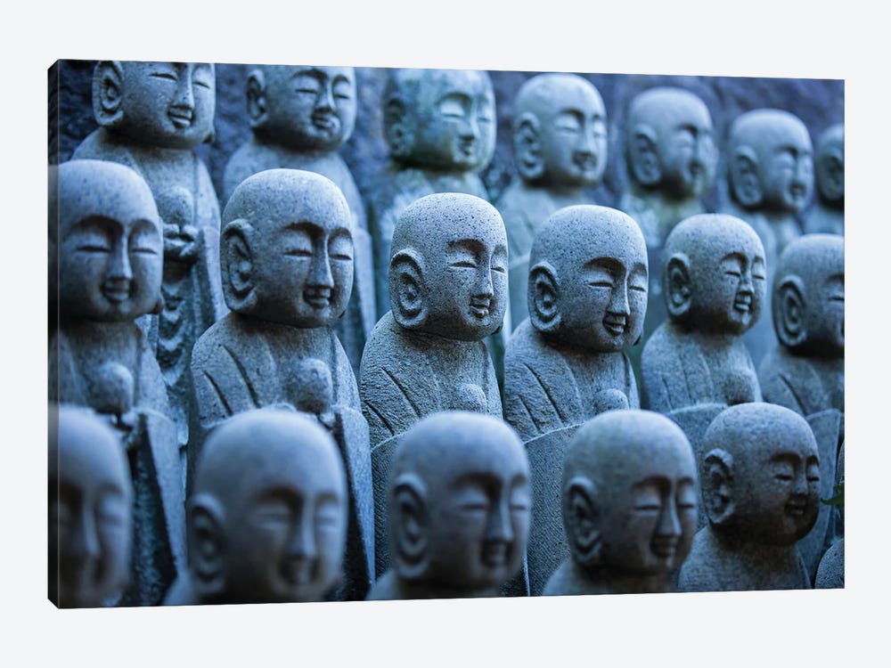 Buddhist Jizo Statues, Japan by Jan Becke 1-piece Art Print